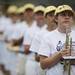 The Dexter marching band prepares to play the next song before kickoff on Friday. The Dexter Dreadnaughts lost to Pioneer 69-0.  Daniel Brenner I AnnArbor.com